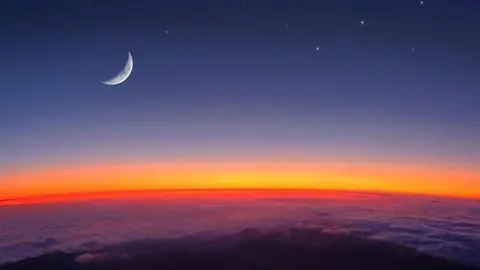 El avistamiento de la luna marca el calendario islámico. (Fuente externa)