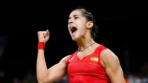 La jugadora española de bádminton Carolina Marín, nueva campeona olímpica. (COE)