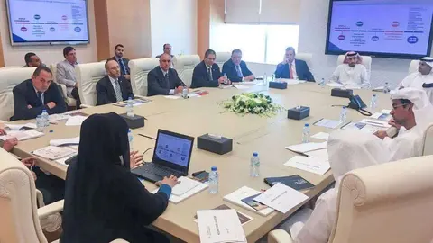 Reunión en Abu Dhabi de la misión comercial encabezada por el secretario de Agricultura de México.
