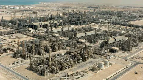 Una imagen a&eacute;rea de Qatargas en Doha.