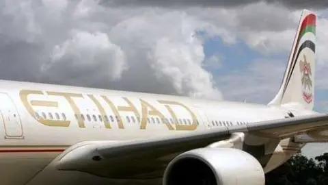 Un avión de la aerolínea de Abu Dhabi.