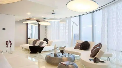 Una imagen del apartamento en el Burj Khalifa.