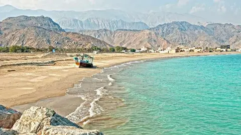 Una imagen de una playa en el emirato de Fujairah.