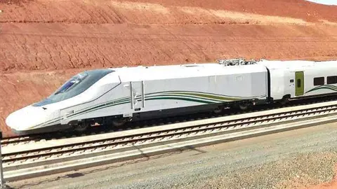 Una imagen del tren Talgo 350 en Arabia Saudita.
