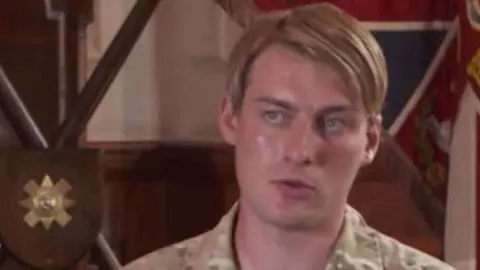 Una imagen de la soldado británica.