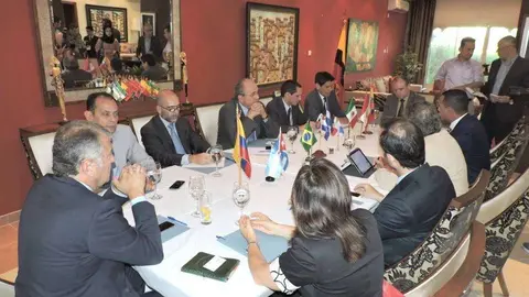 Un momento del encuentro de los integrantes del GRULAC en Qatar. (EL CORREO)