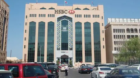 Una oficina de la entidad financiera HSBC en Dubai. (Fuente externa)