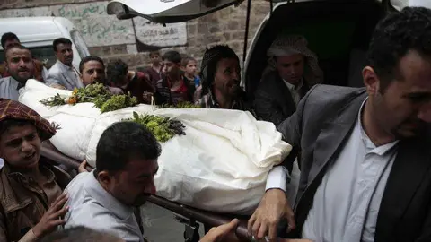 Un entierro en Yemen.