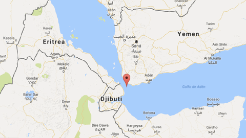 Ubicación donde tuvo lugar el accidente de la embarcación emiratí. 