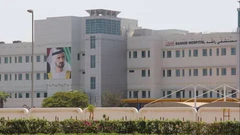 Una imagen del hospital Rashid en Dubai (EL CORREO).