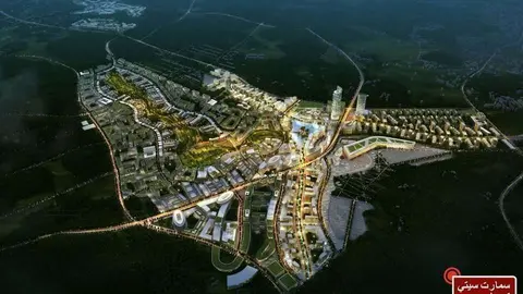 Recreación virtual de la futura ciudad inteligente de Corea del Sur. (Dubai Media Office)