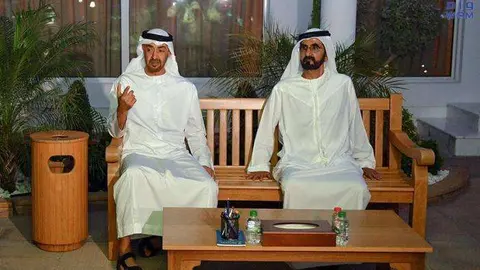 El Jeque Mohammed bin Rashid Al Maktoum y el príncipe heredero de Abu Dhabi (WAM).