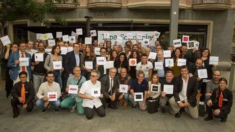 Presentación de la sexta campaña de la Tapa Solidaria en el restaurante Tickets de Barcelona. (www.7canibales.com)
