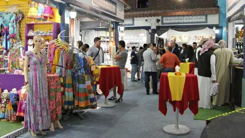 Las calles del Pabellón de España en Global Village durante la temporada 2015-2016. (EL CORREO)