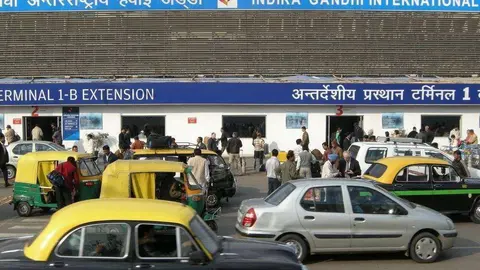 Una imagen del Aeropuerto Internacional Indira Gandhi  a 23 kilómetros de Nueva Delhi.