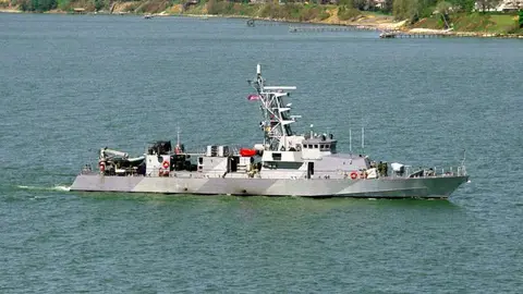 Un barco del ejército del EEUU.