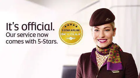 Etihad ha anunciado la concesión de las 5 estrellas de Skytrax en las redes sociales. (Etihad Airways, Facebook)