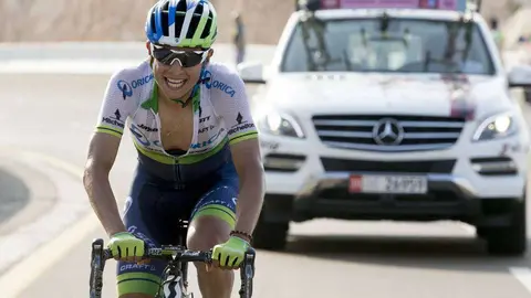 Esteban Chaves en el sprint final. (Abu Dhabi Tour)