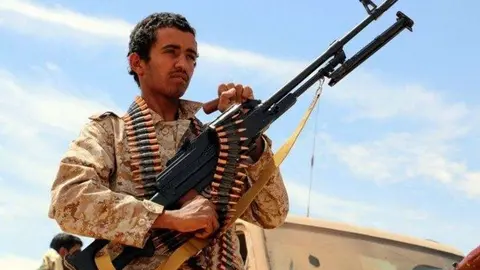 Una imagen de un soldado en Yemen.