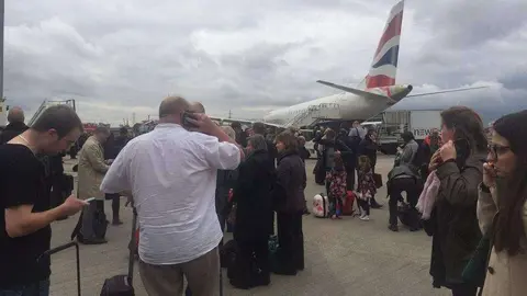 Una imagen de la pista del London City Airport.