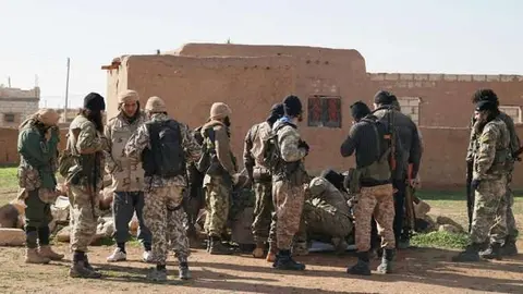 Combatientes de Daesh en Siria.