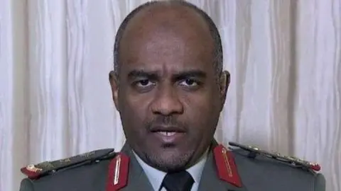 El general Ahmed Al-Asiri, portavoz de la Coalición Árabe en Yemen.