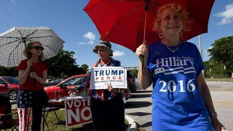 Votantes estadounidenses en Florida.