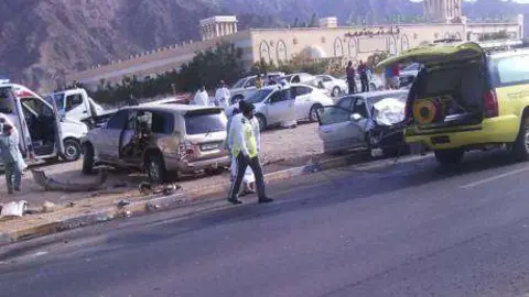 Un accidente de tráfico en el emirato de Fujairah.