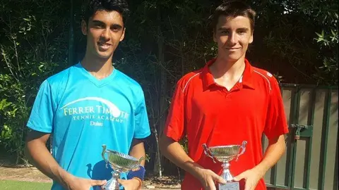 La joven pareja del tenis español en Fujairah.