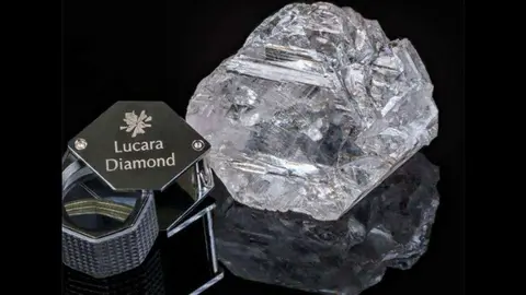Una imagen del diamante más caro del mundo.