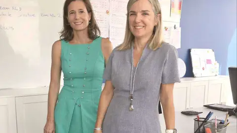 Marta Antón -derecha- y Belén Berricochea, de Oris Talent. (EL CORREO)