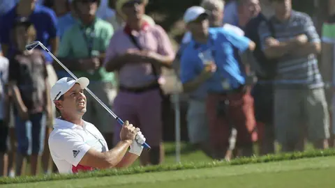Sergio García durante el Torneo de Dubai.