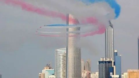 Una actuación del escuadrón británico en Abu Dhabi.