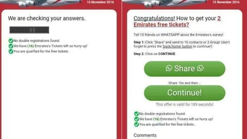 No es la primera vez que el fraude aparece en vuelos gratis de Emirates.