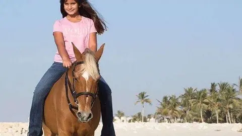 La hija menor del jeque Mohammed, Al Jalila.