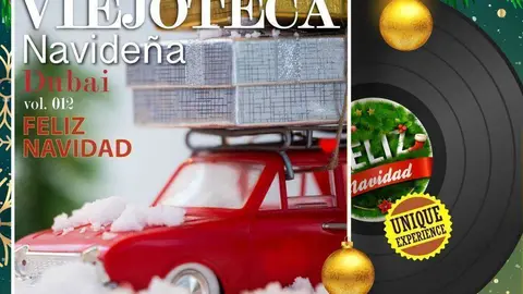 Flyer Viejoteca Navideña.