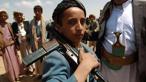 Niños en la guerra de Yemen.