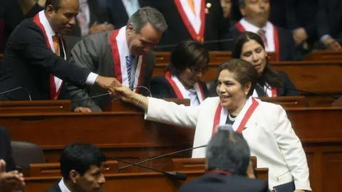 La presidenta del Congreso peruano, Luz Salgado.