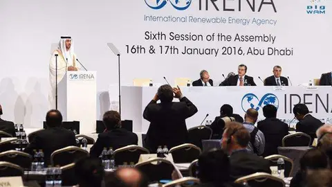Asamblea de Irena en Abu Dhabi. (WAM)