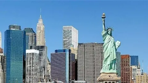 Una imagen de la Estatua de la Libertad en Nueva York.