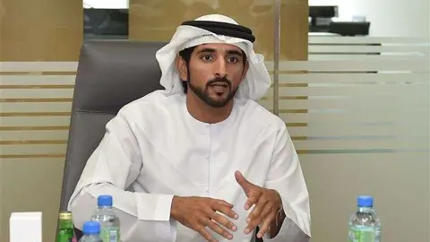 El jeque Hamdan durante la presentación del Año de la Generosidad en Dubai.
