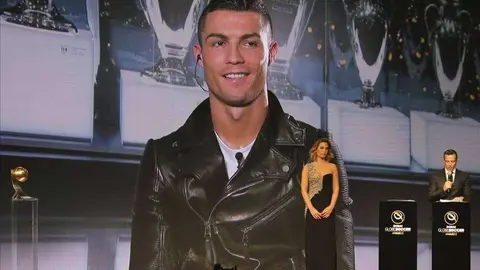 Cristiano Ronaldo intervino en la gala de los Globe Soccer Awards a través de videoconferencia.