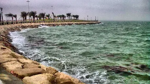 Una imagen de una playa de la ciudad de Dammam.