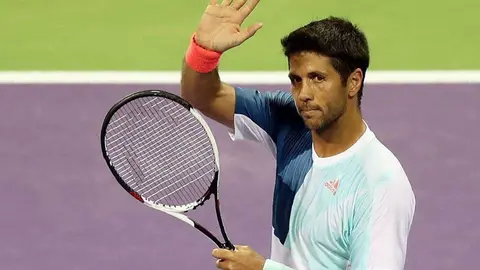 El tenista español Fernando Verdasco en el torneo de Doha.