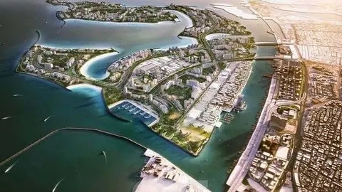 Recreación virtual del megaproyecto de Deira Islands en Dubai.