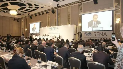 Una imagen de la Asamblea de IRENA 2017 (EL CORREO).