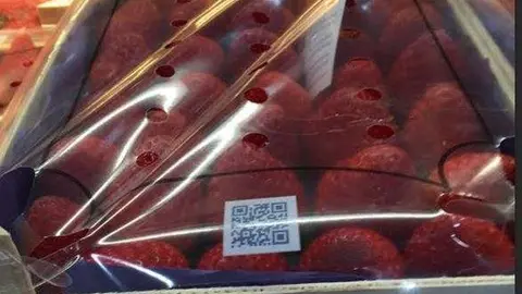 El fresón de Huelva en Dubai Mall.