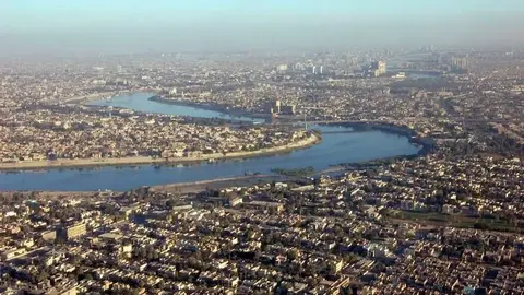 Vista aérea de Bagdad, capital de Irak.