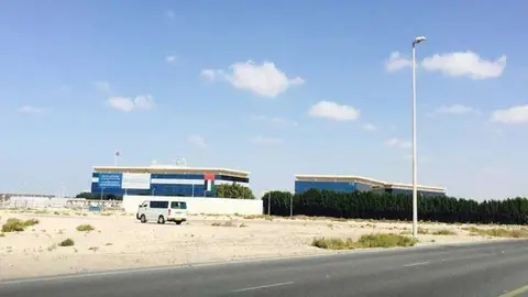 Una imagen del exterior de la Ciudad Humanitaria de Dubai.
