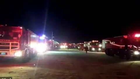 Imagen de tuitter del lugar del siniestro en Kuwait.